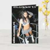 CLUBBIN TV-Wenskaart Kaart (Gele Bloem)