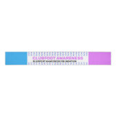 Clubfoot Awareness Advocate Pattern Ribbon Grosgrain Lint (Voorkant)