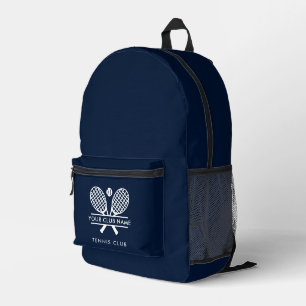 Clubnaam Tennis Team Marine Blauw Swag Custom Bedrukte Rugzak