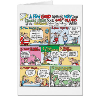 Clubs de golf dans le garage