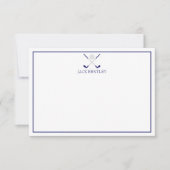 Clubs de golf et Ball Cartes de notes personnalisé (Devant)