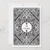 Clubs die kaarten afspelen Vegas Retirement Party  (Achterkant)