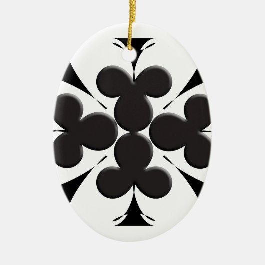 Clubs Keramisch Ornament (Voorkant)