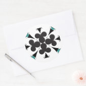 Clubs Ronde Sticker (Envelop)