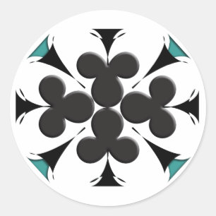 Clubs Ronde Sticker