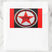 clubvlag rechthoekige sticker (Tas)