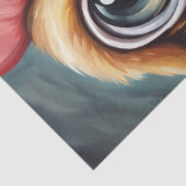 Cluck & Gasp: Geschokte Kip Gezicht Decoupage Tissuepapier (Detail)