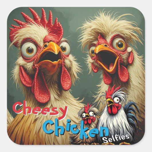  “Cluckin' Around” May & John Selfie Sticker (Voorkant)
