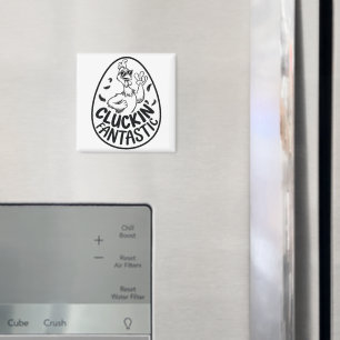 Cluckin' Fantastic Chicken-Theme Humorous Design Magneet