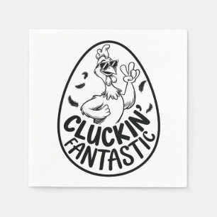 Cluckin' Fantastic Chicken-Theme Humorous Design Servet