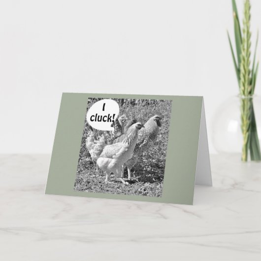 CLUCKING CHICKENS CELEBTRATE "UW WEDERZIJDSE TWEED KAART (Voorkant)