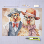 Clucky Couture: Modieuze Vogel in Decoupage Tissuepapier (Craft)