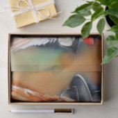 Clucky Couture: Modieuze Vogel in Decoupage Tissuepapier (Geschenk)