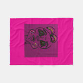 Clueless Bunny Fleece Blanket Deken (Voorkant (Horizontaal))