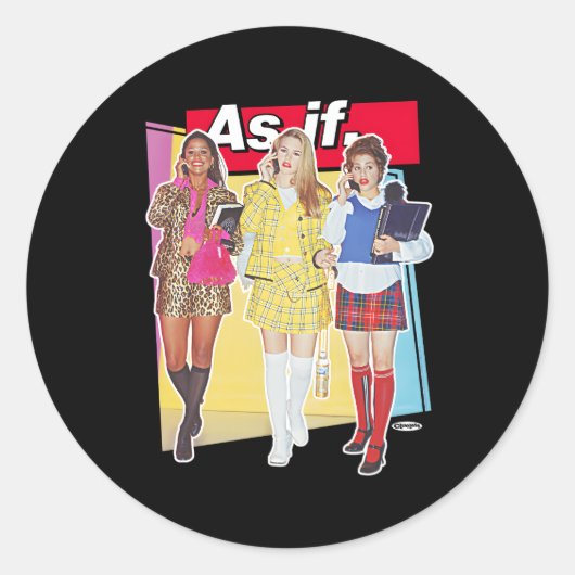 Clueless geometrisch alsof ronde sticker (Voorkant)