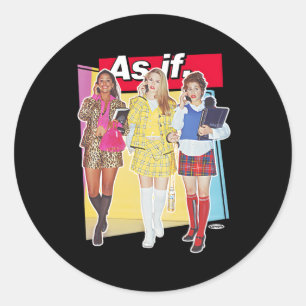 Clueless geometrisch alsof ronde sticker