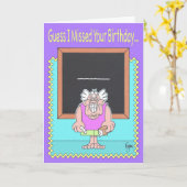 CLUELESS LERAAR Late Kaart van de Verjaardag (Gele Bloem)