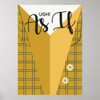 Clueless minimalistisch Poster