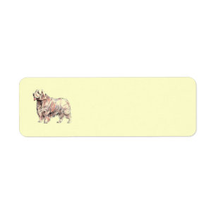 Clumber Spaniel Adresse de retour Avery Étiquette
