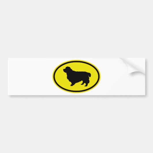 Clumber Spaniel Bumpersticker (Voorkant)