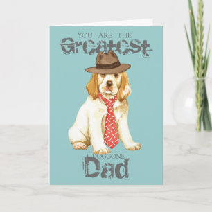 Clumber Spaniel Dad Kaart
