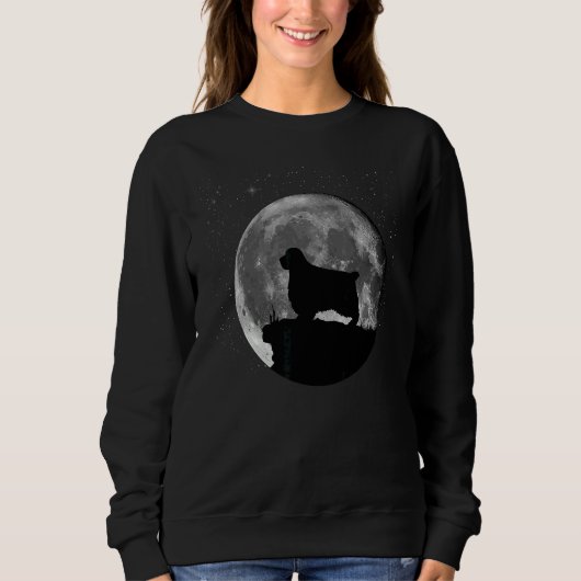 Clumber Spaniel Dog Moon Trui (Voorkant)