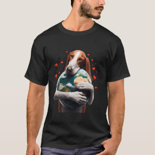 Clumber Spaniel Hond Aardedag Knuffel Liefde Eigen T-shirt