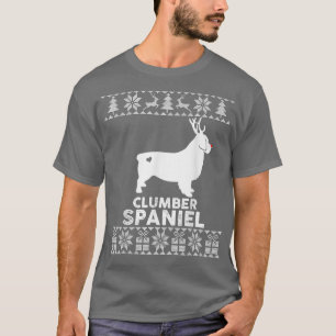Clumber Spaniel Hondenliefhebber Reindeer Ugly ker T-shirt