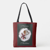 Clumber Spaniel Kerstmis Draagtas (Achterkant)