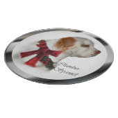 Clumber Spaniel Kerstmis Snijplank (Hoek)