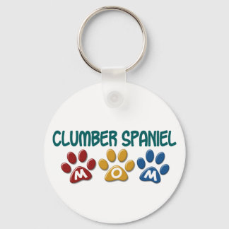 CLUMBER SPANIEL mam Pauw Print 1 Sleutelhanger