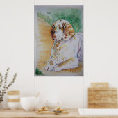 Clumber Spaniel - Mijn vriend afdrukken Poster (Keuken)