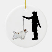 Clumber Spaniel Ornament (Achterkant)