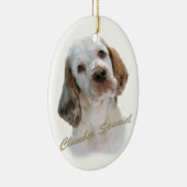 Clumber Spaniel Portret Keramisch Ornament (Rechts)