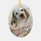 Clumber Spaniel Portret Keramisch Ornament (Achterkant)
