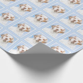 Clumber-spaniel schilderen - Kute Original Dog Art Cadeaupapier (Hoek)