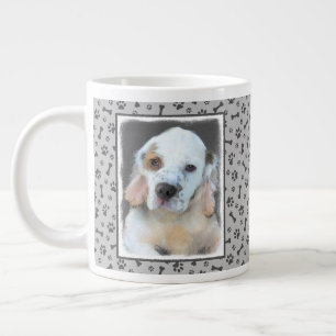 Clumber-spaniel schilderen - Kute Original Dog Art Extra Grote Beker