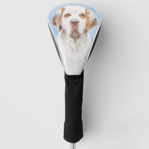 Clumber-spaniel schilderen - Kute Original Dog Art Golfheadcover