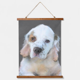 Clumber-spaniel schilderen - Kute Original Dog Art Hangend Wandkleed