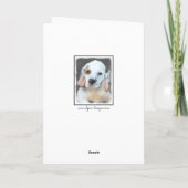 Clumber-spaniel schilderen - Kute Original Dog Art Kaart (Achterkant)