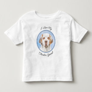 Clumber-spaniel schilderen - Kute Original Dog Art Kinder Shirts