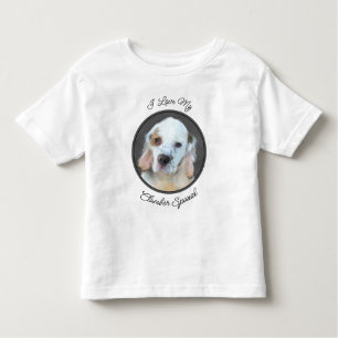 Clumber-spaniel schilderen - Kute Original Dog Art Kinder Shirts