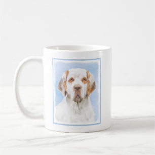 Clumber-spaniel schilderen - Kute Original Dog Art Koffiemok