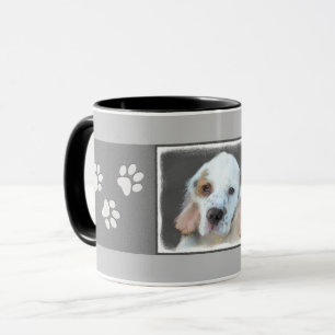 Clumber-spaniel schilderen - Kute Original Dog Art Mok