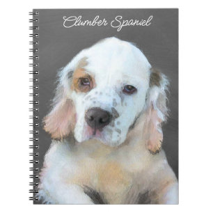 Clumber-spaniel schilderen - Kute Original Dog Art Notitieboek