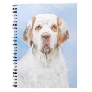 Clumber-spaniel schilderen - Kute Original Dog Art Notitieboek