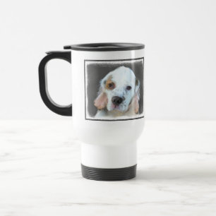 Clumber-spaniel schilderen - Kute Original Dog Art Reisbeker