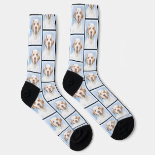 Clumber Spaniel Schilderen Schattigee Originele Pe Sokken