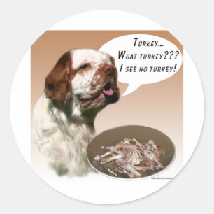 Clumber Spaniel Turkije Ronde Sticker