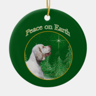 Clumber Spaniel vrede Keramisch Ornament
